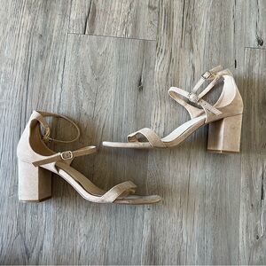 Sol Sana nude Block Heel Sandals